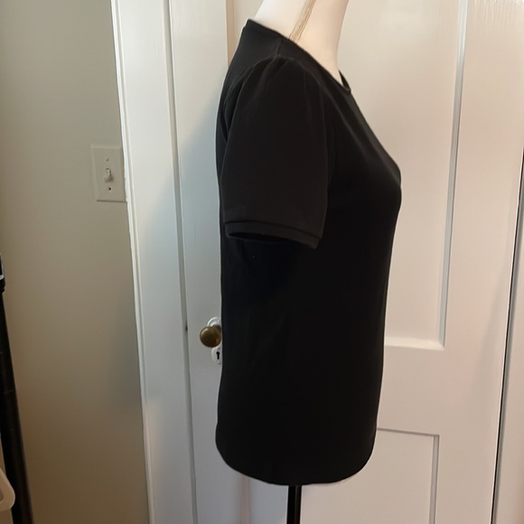 JCREW PUFF SLEEVE black t-shirt top - Picture 4 of 10